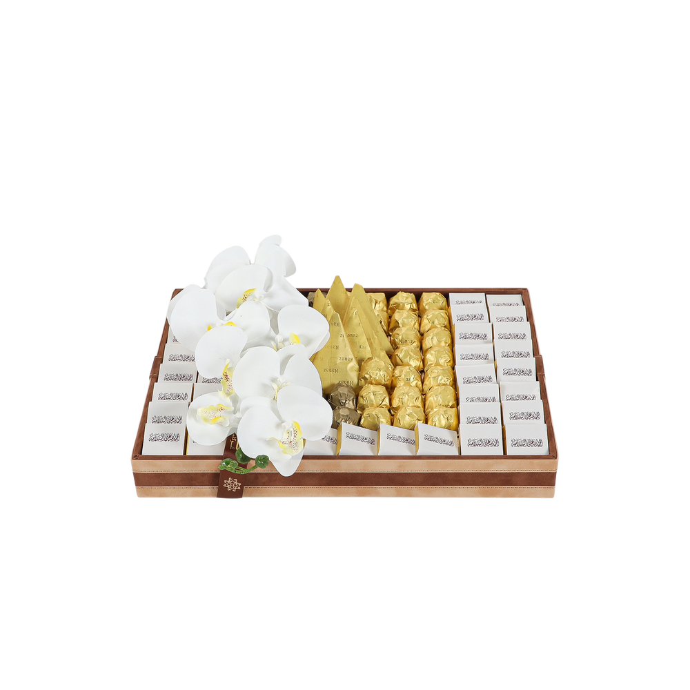 Squared Velvet Tray Small