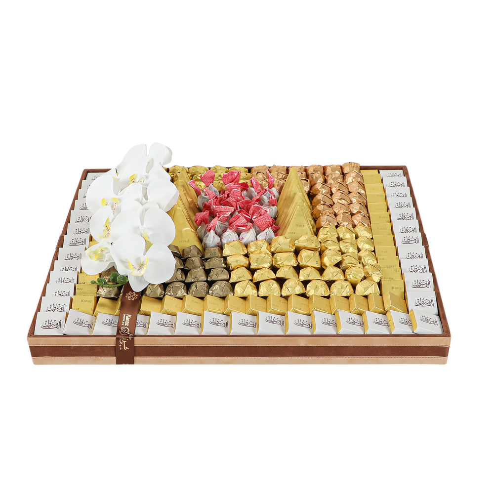 Squared Velvet Tray Large