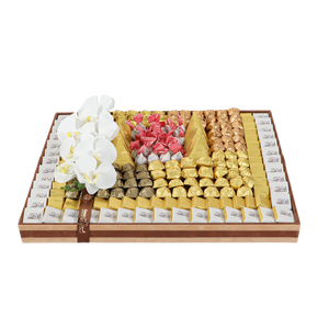 Squared Velvet Tray Large