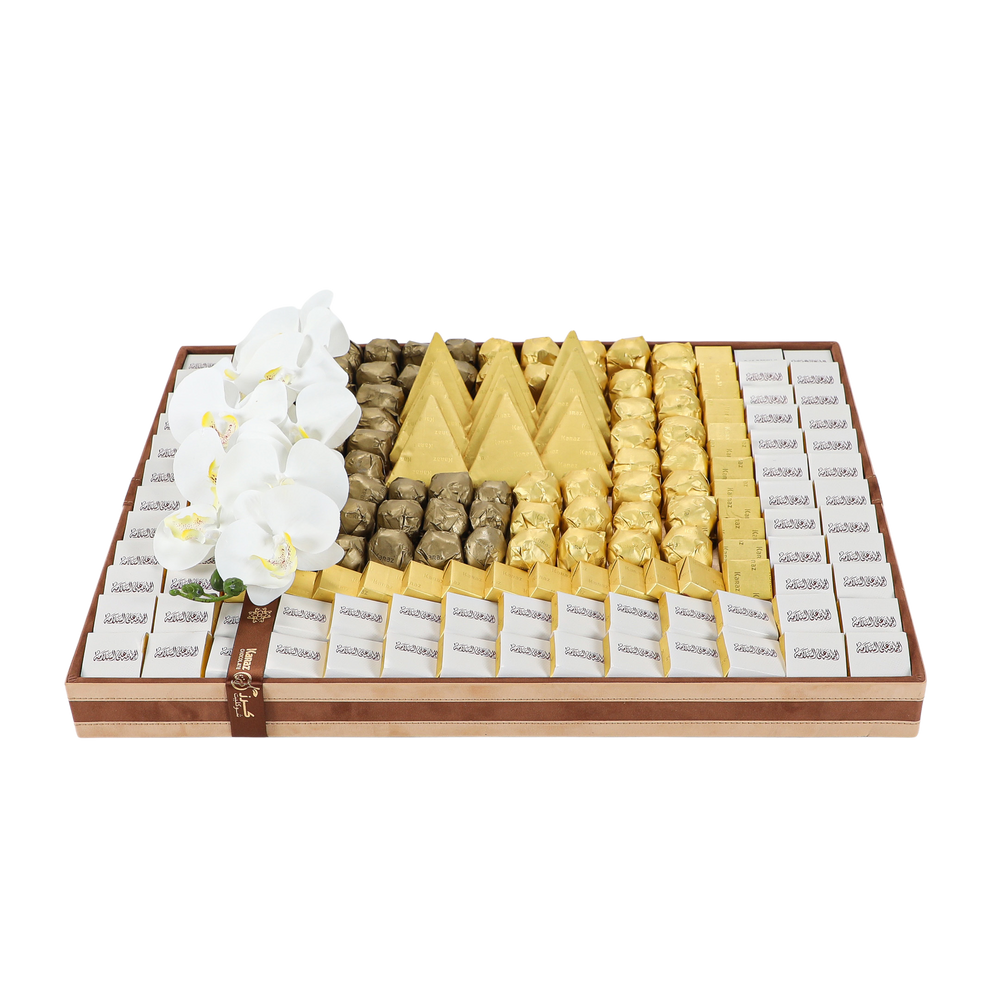 Squared Velvet Tray Large