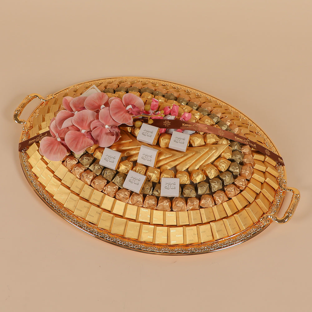Oval VIP Metal Tray