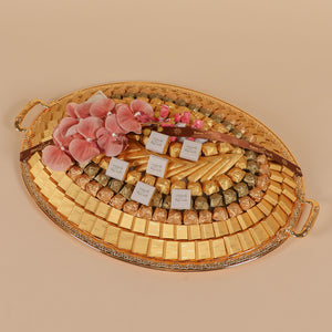 Oval VIP Metal Tray