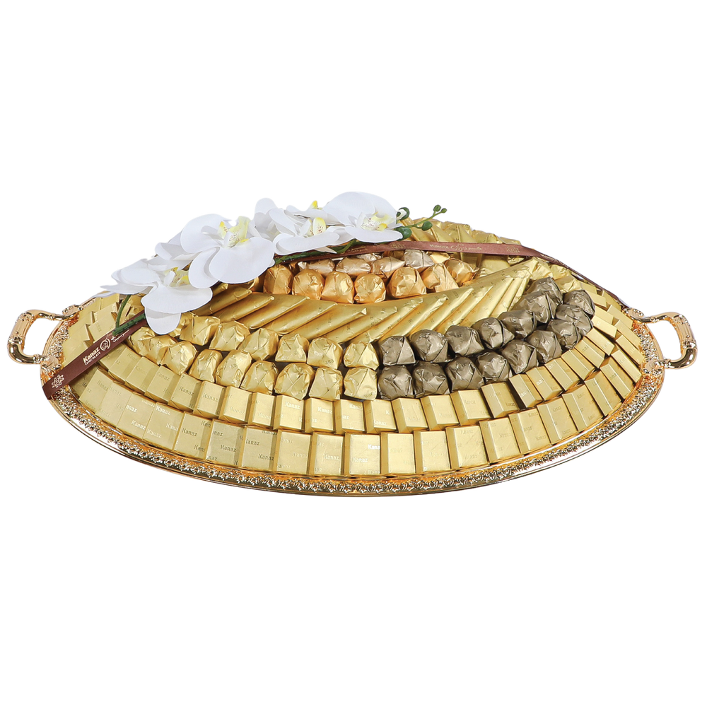 Metallic Oval Tray - Large