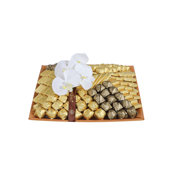 Leather Squared Tray - Medium