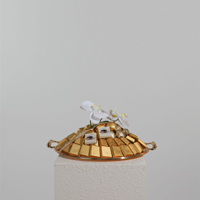 Metallic Oval Tray 1.3 kg