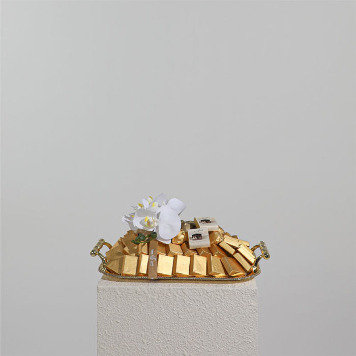 Metallic Squared Tray 1.4 kg